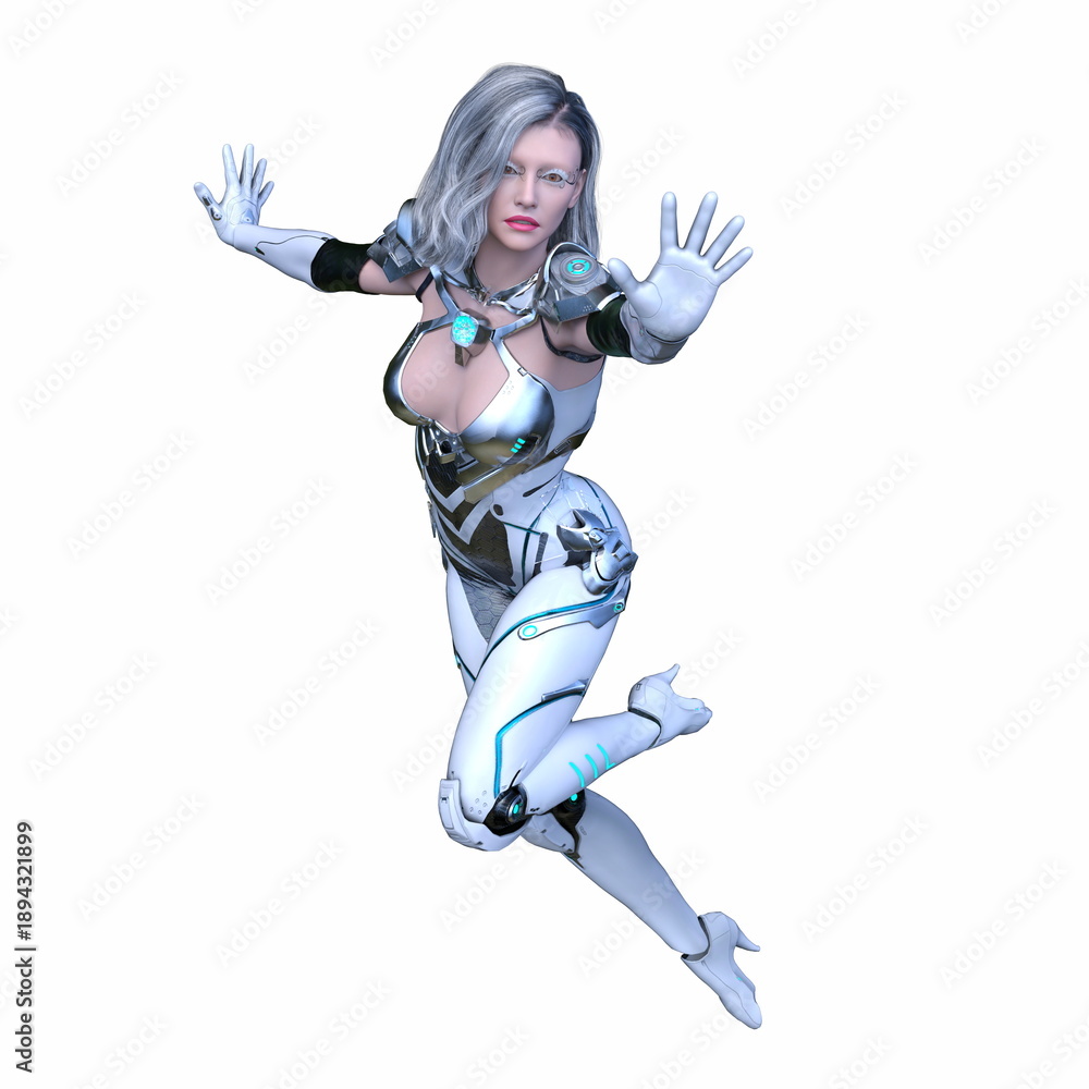 Φωτογραφία サイバーウーマン　3DCGレンダリング