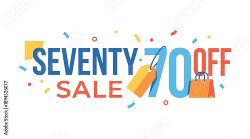 Massive 70% Off Sale Event for Shoppers - Exciting Deals in a Festive Environment