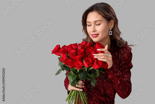 Beautiful young woman with ...