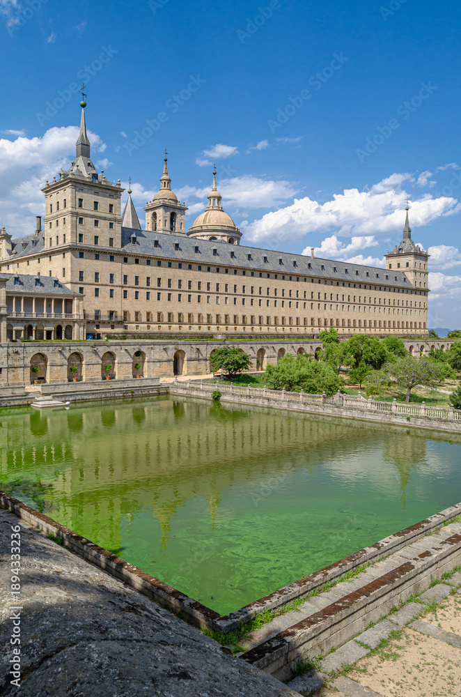 Obraz premium View of the Royal Site of San Lorenzo de El Escorial, Spain
