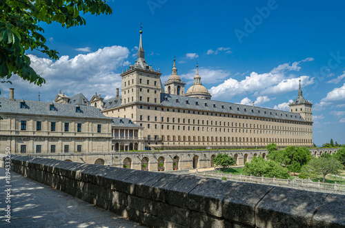 View of the Royal Site of San Lorenzo de El Escorial, Spain