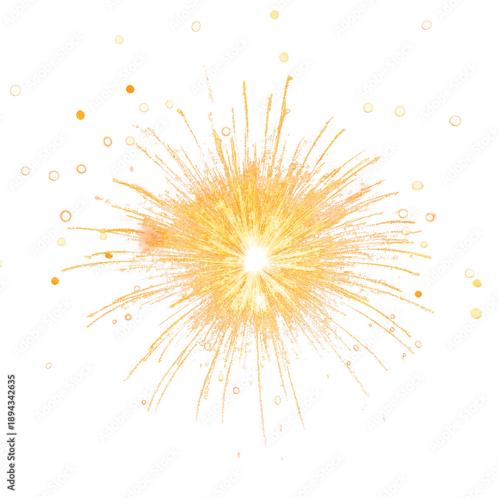 Obraz premium PNG Yellow firework fireworks night celebration.