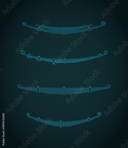 Leaf springs blueprints