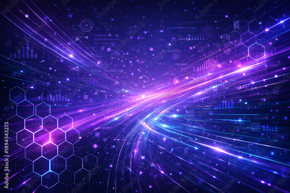 Fototapeta premium Background: The digital world of the future. 3D background. A luxurious and elegant concept. Smooth color transitions with a blur effect remain relevant to highlight the main product without overloadi