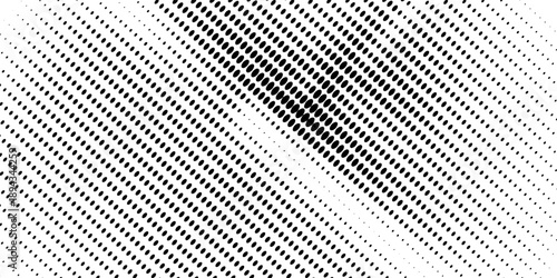 Halftone faded gradient texture. Grunge halftone grit background. White and black sand noise wallpaper. Retro pixilated vector backdrop