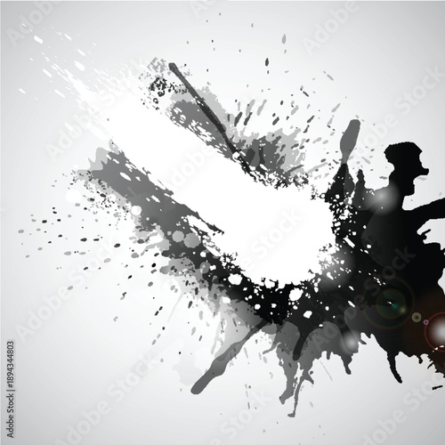Abstract White Ink Splash with Dramatic Grunge Effect
High Contrast Ink Explosion and Artistic Paint Splash
Modern Ink Burst with Expressive Brush Texture