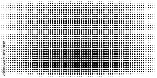 Seamless dotted repeated texture. Black and white polka dot pattern. Repeating endless dots texture. All over halftone wallpaper. vector background