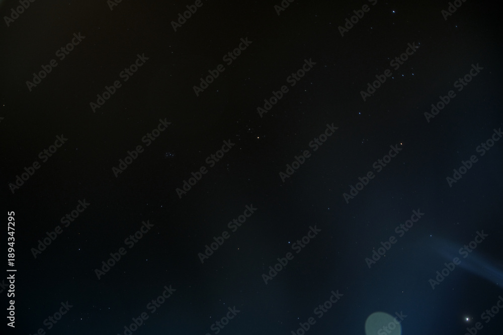 Fototapeta premium Stars visibility during new moon phase