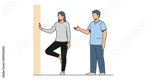 Friendly colleagues discussing ideas in modern office setting