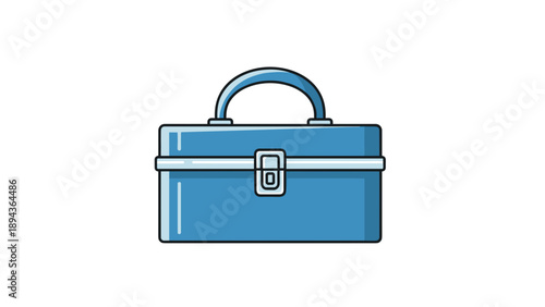 Blue Doctor Medical Bag Illustration.