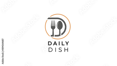 Daily Dish Logo with Utensils.