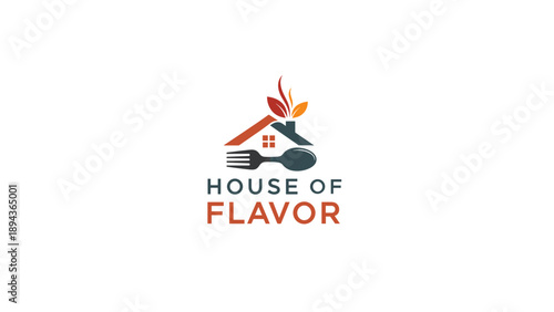 House of Flavor Logo Design Element.
