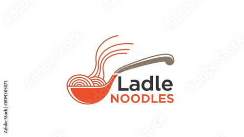 Ladle Noodles Logo Design Illustration 1.