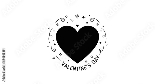Valentines Day Heart Illustration Design Element 7.