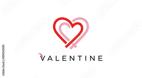 Valentines Day Heart Logo Design Element 3.