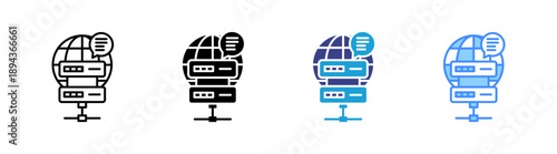 Proxy  icon set multiple style collection