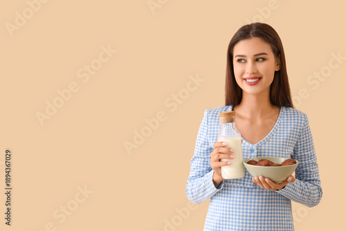Beautiful young woman with ...