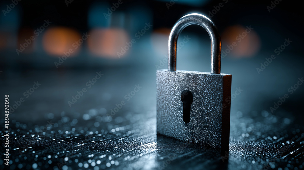 Fototapeta premium digital security concept, lock