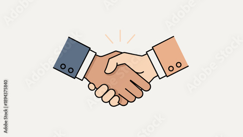 Handshake between two business partners.