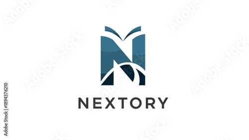 Nextory Logo Design Element Corporate Identity.