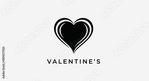 Valentines Day Heart Logo Design Element 2.