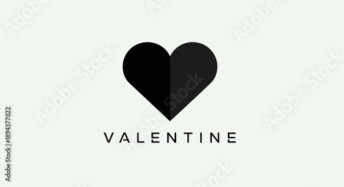 Wallpaper Mural Valentines Day Heart Logo Design Element 4. Torontodigital.ca