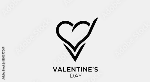 Wallpaper Mural Valentines Day Heart Logo Design Element 5. Torontodigital.ca