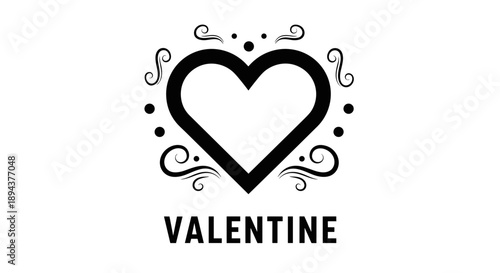 Valentines Day Heart Logo Design Element 7.
