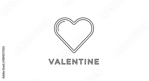 Wallpaper Mural Valentines Day Heart Logo Design Element 13. Torontodigital.ca