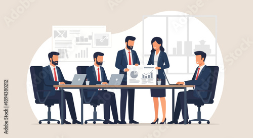 Business Professionals in Meeting Room.