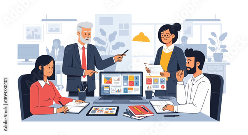 Business Team Meeting Discussion Planning.