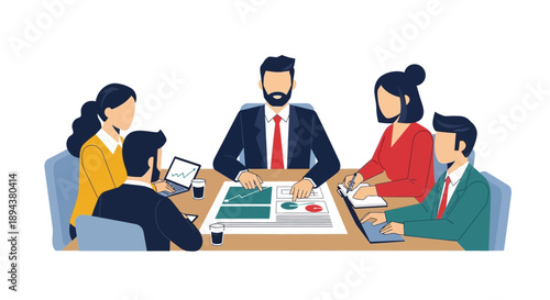 Business Team Meeting Discussion Planning.