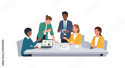 Diverse Business Team Meeting Discussion.