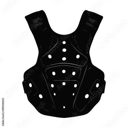 Black Tactical Body Armor Vest