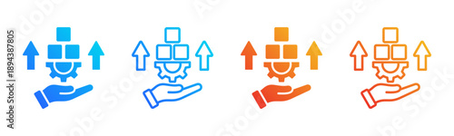 Skill Building Consistent and versatile vector icons illustrating essential concepts in various styles