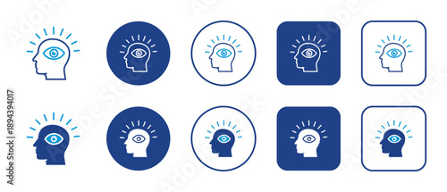 Awareness Multi-Style Icon Variations Background