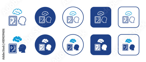 Introspection Multi-Style Icon Variations Background