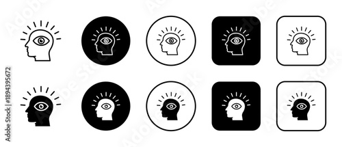 Awareness Multi-Style Icon Variations Background