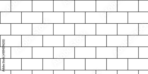 Pavement brick wall seamless mosaic stone concrete wall surface tiles. subway vector block rock white brick wall texture background.