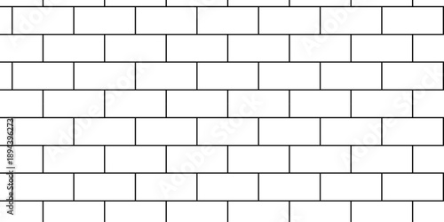 Pavement brick wall seamless mosaic stone concrete wall surface tiles. subway vector block rock white brick wall texture background.