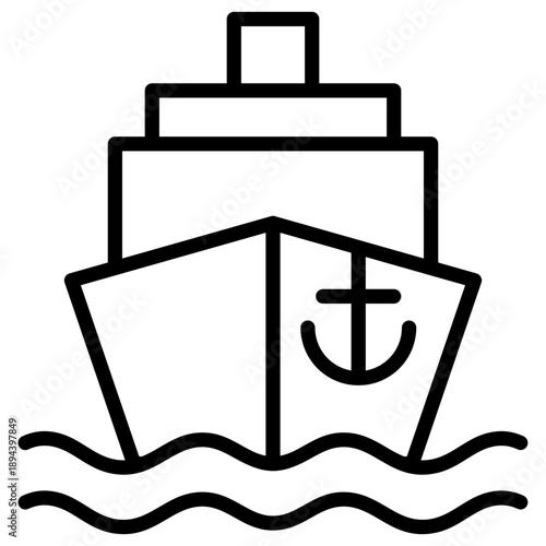 Ship Outline Icon