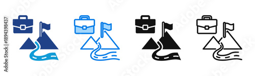 Professional Growth Consistent and versatile vector icons illustrating essential concepts in various styles