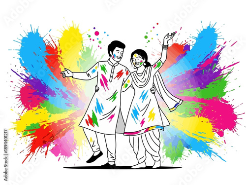 Two beautiful cherry blossom trees in full bloom with delicate pink petals falling.