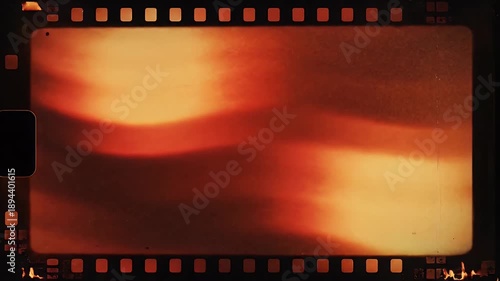 Wallpaper Mural Vintage film strip frames with light leaks and retro effects for creative projects. Torontodigital.ca