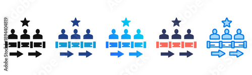 Talent Pipeline Consistent and versatile vector icons illustrating essential concepts in various styles