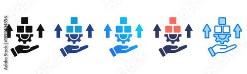 Skill Building Consistent and versatile vector icons illustrating essential concepts in various styles