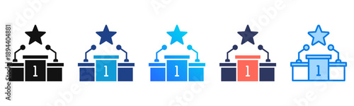 Leadership Training Consistent and versatile vector icons illustrating essential concepts in various styles