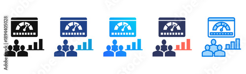 Workforce Analytics Consistent and versatile vector icons illustrating essential concepts in various styles