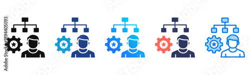 Talent Management Consistent and versatile vector icons illustrating essential concepts in various styles