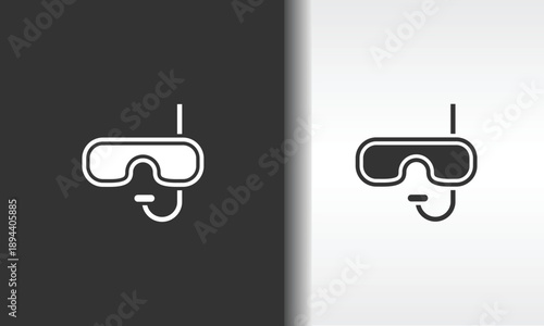 Snorkel Vector, Icon Or Logo Sign Isolated Symbol Illustration